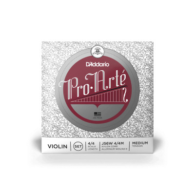 Струни для скрипки D&#039;Addario Pro-Arte Violin String Set With Wound E 4/4 Scale Medium Tension (J56W 4/4M)