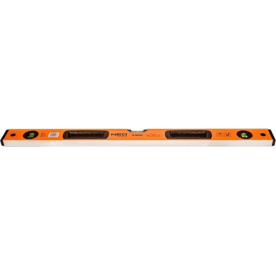 Рівень Neo Tools S 400 алюмінієвий, 80 см, 3 капсули, 2 отвори для рук (71-143)