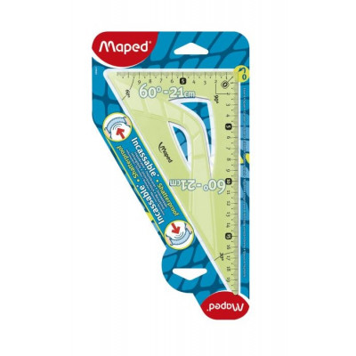 Лінійка Maped Косинець UNBREAKABLE 60гр/210мм, пластик (MP.244621)