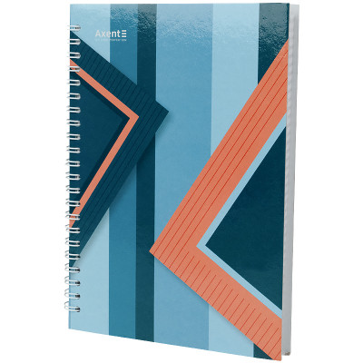 Блокнот Axent на спіралі тверда обкл., А5, 96арк. №16 (8032-16-A)