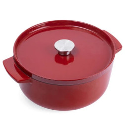 Каструля KitchenAid чавунна з кришкою 5,2 л Червона (CC006060-001)
