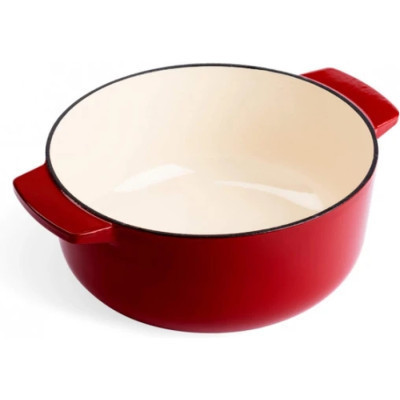 Каструля KitchenAid чавунна з кришкою 5,2 л Червона (CC006060-001)