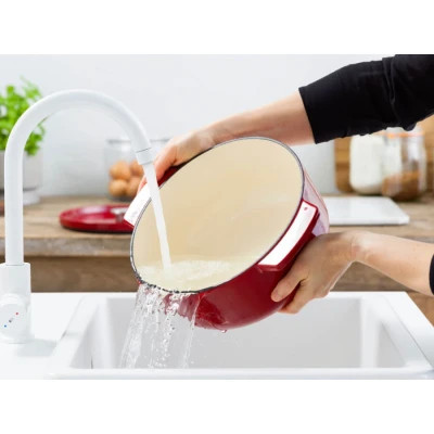 Каструля KitchenAid чавунна з кришкою 5,2 л Червона (CC006060-001)