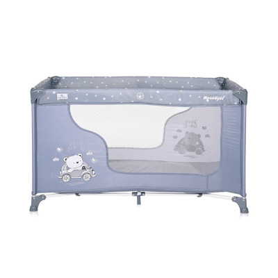 Дитячий манеж Bertoni/Lorelli MOONLIGHT 1L silver blue