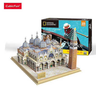 Пазл Cubic Fun Тривимірна головоломка-конструктор National Geographic Площа Святого Марка (DS0980h)