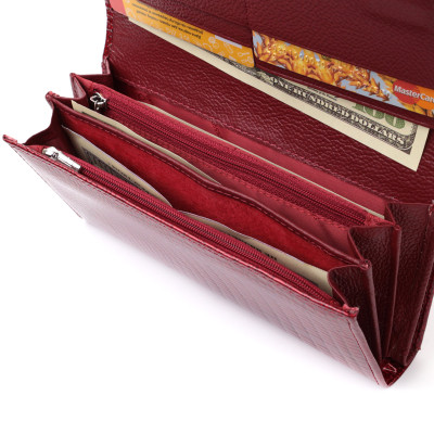 Гаманець ST Leather Шкіряний Червоний (22682)