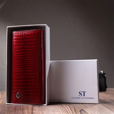 Гаманець ST Leather Шкіряний Червоний (22682)