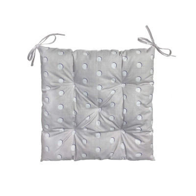 Подушка на стілець Прованс Super 40x40 Сіра (4823093436985)