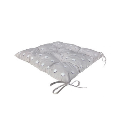 Подушка на стілець Прованс Super 40x40 Сіра (4823093436985)