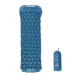 Туристичний килимок Naturehike із підголовником CNK2300DZ0001 198 х 59 см темно-синій (6976023929496)