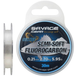 Флюорокарбон Savage Gear Semi-Soft Seabass 30m 0.32mm 5.51kg Clear (1854.18.68)