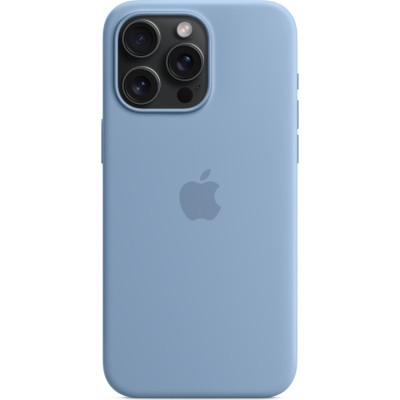 Чохол до мобільного телефона Apple iPhone 15 Pro Max Silicone Case with MagSafe Winter Blue (MT1Y3ZM/A)