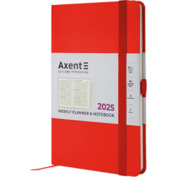 Тижневик Axent датований 2025 Partner Strong 125х195 мм, червоний (8505-25-05-A)