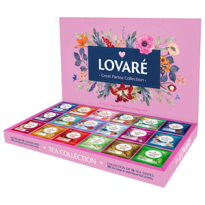 Чай Lovare &quot;Great Party&quot; 18 видів по 5 шт (lv.72878)