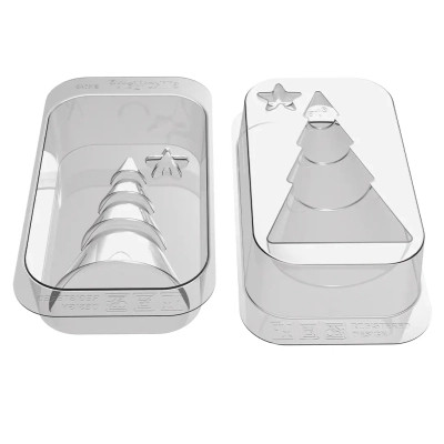 Форма для шоколаду Silikomart Kit Winter Tree 2 шт &quot;Ялинка&quot; d 108 h 210 мм (KIT WINTER TREE)