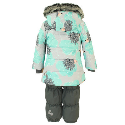 Комплект верхнього одягу дитячий Huppa NOVALLA 45020030 м&#039;ята з принтом/сірий 80 (4741468729886)