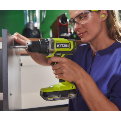 Шуруповерт Ryobi ONE+ RDD18-2C415S 18V, 1х4Ah, 1х1.5Ah, 52Нм, 450/1750об/хв 1.3кг сумка (5133005612)