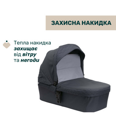 Коляска Chicco 2 в 1 Seety чорна (2900990869008) (87097.53.01)