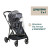 Коляска Chicco 2 в 1 Seety чорна (2900990869008) (87097.53.01)