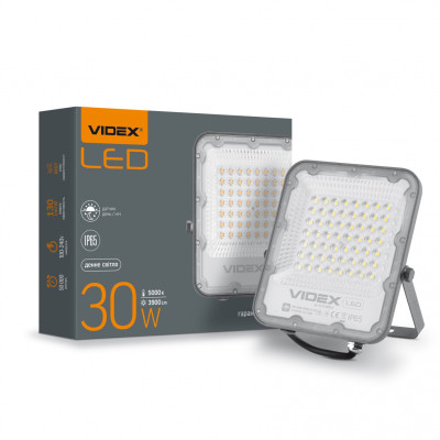 Прожектор Videx LED  PREMIUM 30W 5000K 220V Gray (VL-F2-305G-N)