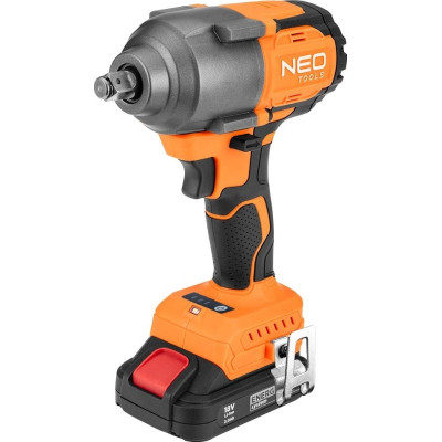 Гайковерт Neo Tools Energy+ 18V, безщітковий, 2400об/хв, 850Нм, 1/2&quot;, 3 швидкості, 1.8кг (без АКБ та ЗП) (04-608)
