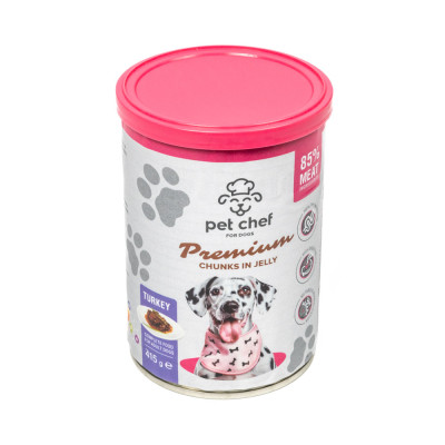 Вологий корм для собак Pet Chef З індичкою 415 г (4820255193601)