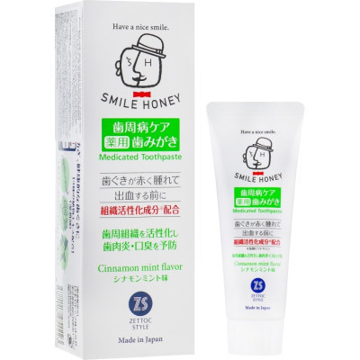 Зубна паста Zettoc Smile Honey Activation of Cellular Tissue 120 г (4582118954223)