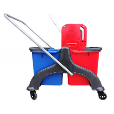 Відро для швабр Planet Household візок для прибирання на 2 відра з віджимом 25+25 л (10249)