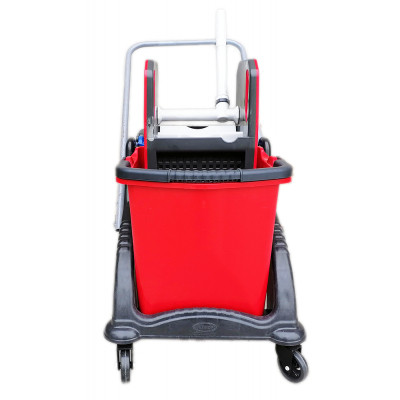 Відро для швабр Planet Household візок для прибирання на 2 відра з віджимом 25+25 л (10249)