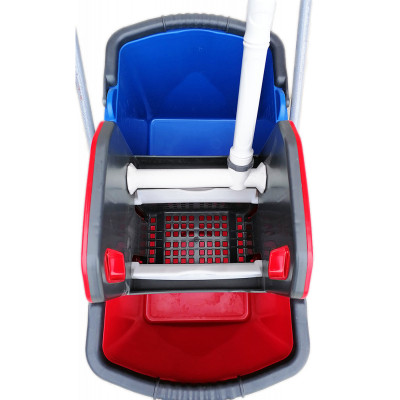 Відро для швабр Planet Household візок для прибирання на 2 відра з віджимом 25+25 л (10249)