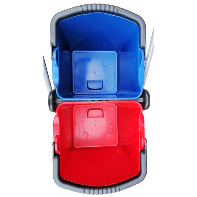 Відро для швабр Planet Household візок для прибирання на 2 відра з віджимом 25+25 л (10249)