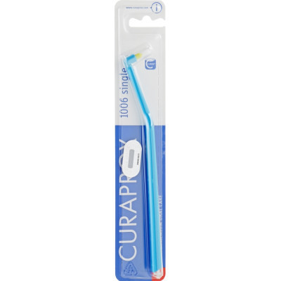 Зубна щітка Curaprox CS 1006 Single &amp; Sulcular 6 мм Монопучкова Блакитна (CS 1006-03)