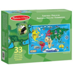 Пазл Melissa&amp;Doug Карта Мира 33 элемента (MD10446)