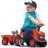 Чудомобіль Falk Kubota трактор з причепом Жовтогарячий (260C)
