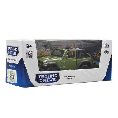 Машина TechnoDrive Jeep Wrangler Rubicon 2021 зелений (250339U)
