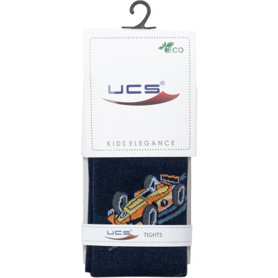 Колготки дитячі UCS Socks з машиною (M0C0301-2307-7B-darkblue)