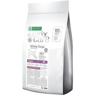 Сухий корм для собак Nature&#039;s Protection Superior Care White Dogs Grain Free Junior 17 кг (NPSC45995)