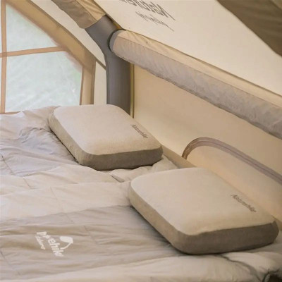 Туристична подушка Naturehike NH22ZT002 з пам&#039;яттю 50x32x11 см Grey (6927595708590)