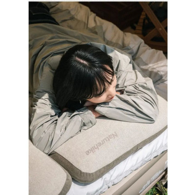 Туристична подушка Naturehike NH22ZT002 з пам&#039;яттю 50x32x11 см Grey (6927595708590)