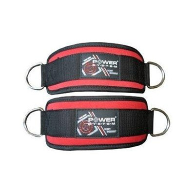 Манжета для тяги Power System Ankle Strap PS-3410 (PS-3410_Black_Red)