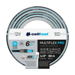 Шланг для поливу Cellfast MULTIFLEX PRO 1/2&quot; 30м, 6 шарів, до 35 Бар, -20…+65°C (13-801)