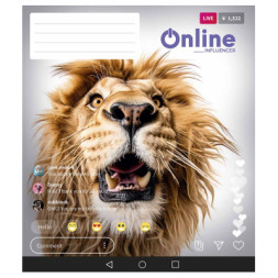 Зошит Школярик Online 48 аркушів лінія (048-3420L)