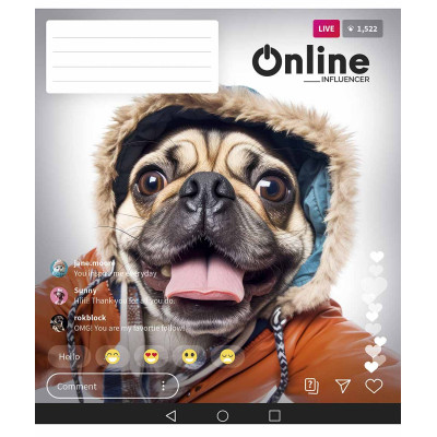 Зошит Школярик Online 48 аркушів лінія (048-3420L)