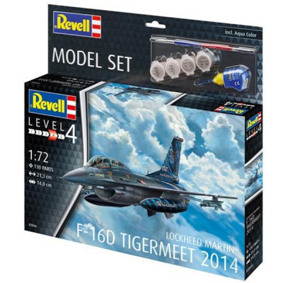 Збірна модель Revell набір Літак F-16D Tigermeet 2014 рівень 4, 1:72 (RVL-63844)