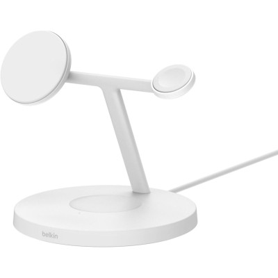 Зарядний пристрій Belkin 3in1 Magnetic Pad Qi2 15W White (WIZ032KQWH)