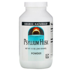 Трави Source Naturals Порошок з лушпиння насіння подорожника, Psyllium Husk Powder (SNS-00779)