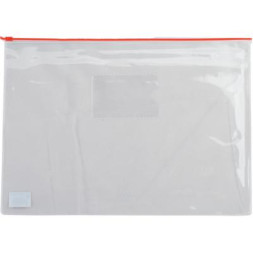 Папка на блискавці Buromax А5, plastic zipper red (BM.3947-05)
