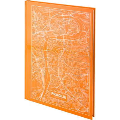 Книга записна Axent Maps Prague А4 в твердій обкладинці 96 аркушів в клітинку Пе (8422-542-A)