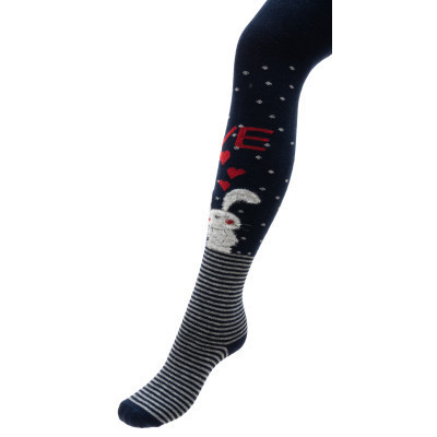 Колготки дитячі UCS Socks із зайчиком (M0C0301-2112-5G-darkblue)
