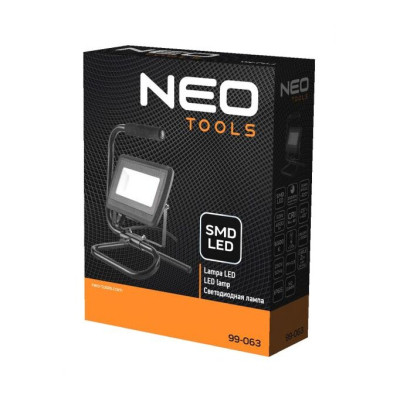 Прожектор Neo Tools алюміній 220В 50Вт 4500 люмен SMD LED, кабель 2 м з вилкою (99-063)